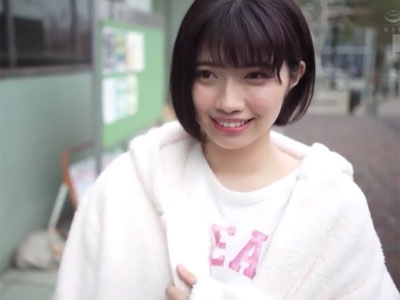 清楚で透明感のある黒髪ショトカの美少女がまさかのAVデビュー決定